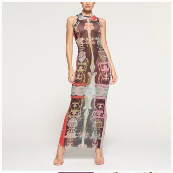 Skims summer mesh dress high neck long dress - Picture 8 of 13